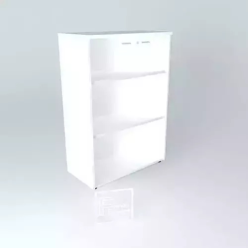 MEDIUM HEIGHT CABINET GLASS DOORS 900x450x1350mm