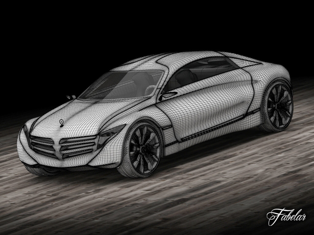Mercedes F125 concept 3D model_9