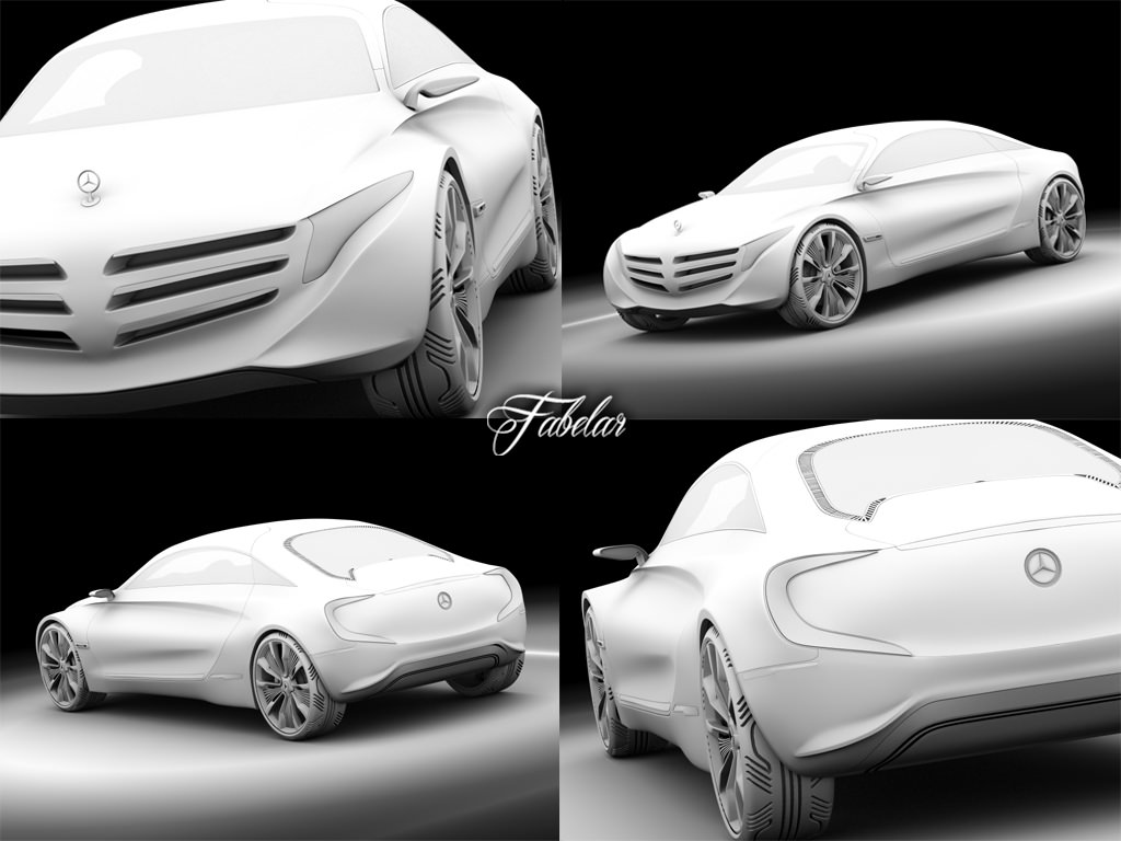 Mercedes F125 concept 3D model_12