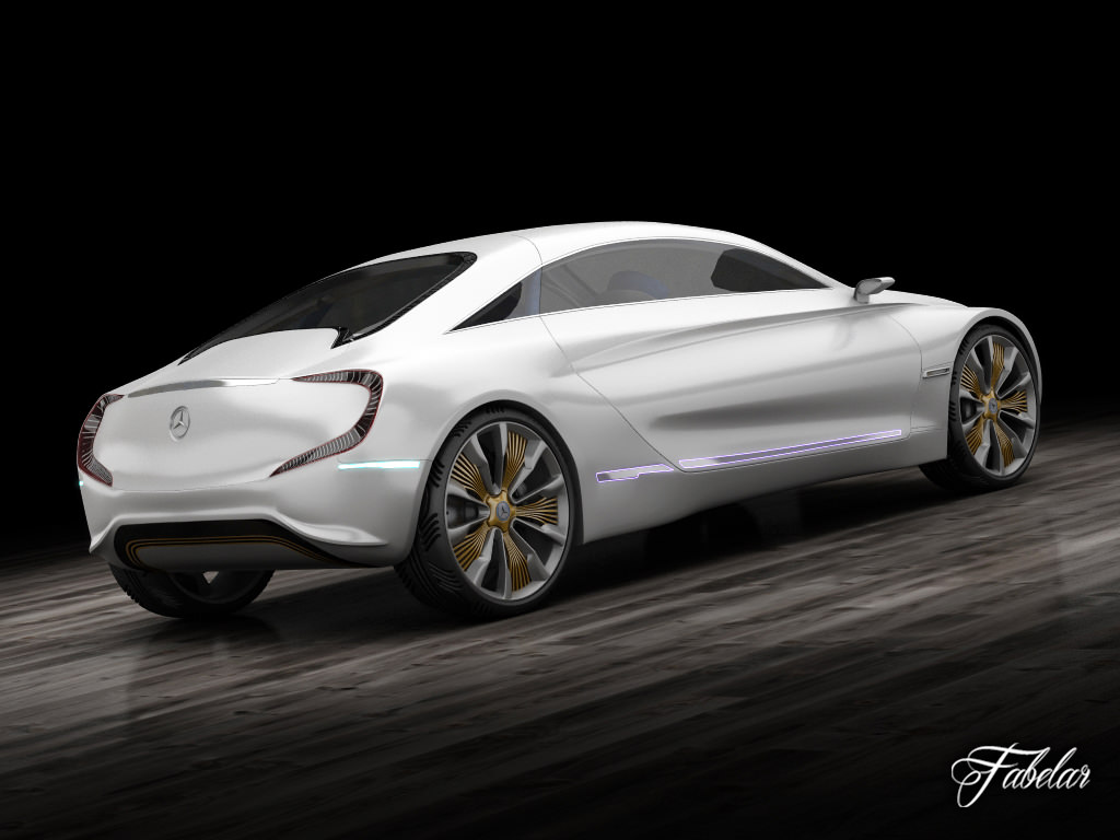 Mercedes F125 concept 3D model_4
