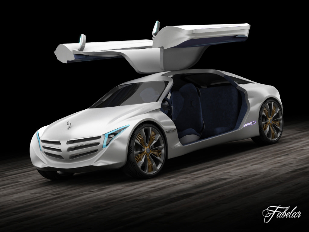 Mercedes F125 concept 3D model_6