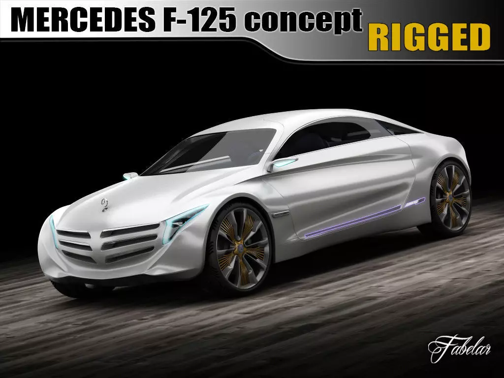Mercedes F125 concept 3D model_0