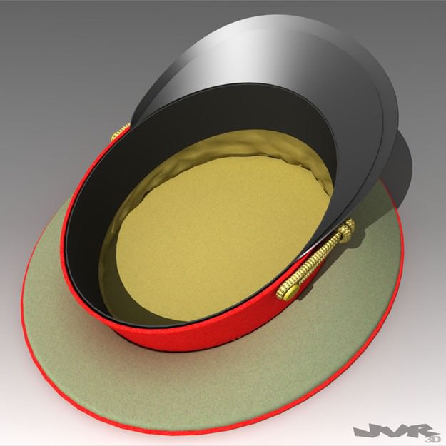 USSR Visor Cap 3D model_2