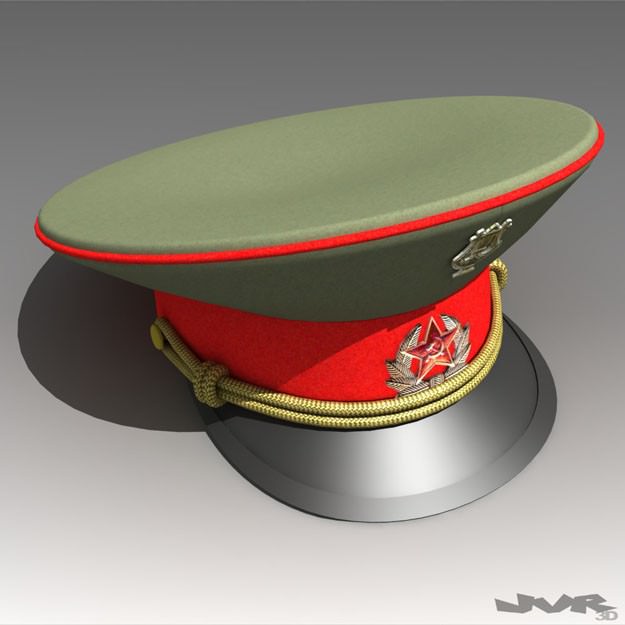 USSR Visor Cap 3D model_1