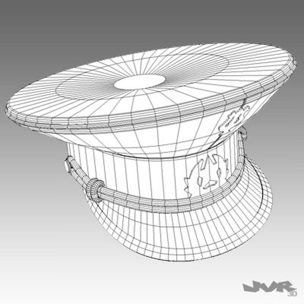 USSR Visor Cap 3D model_5