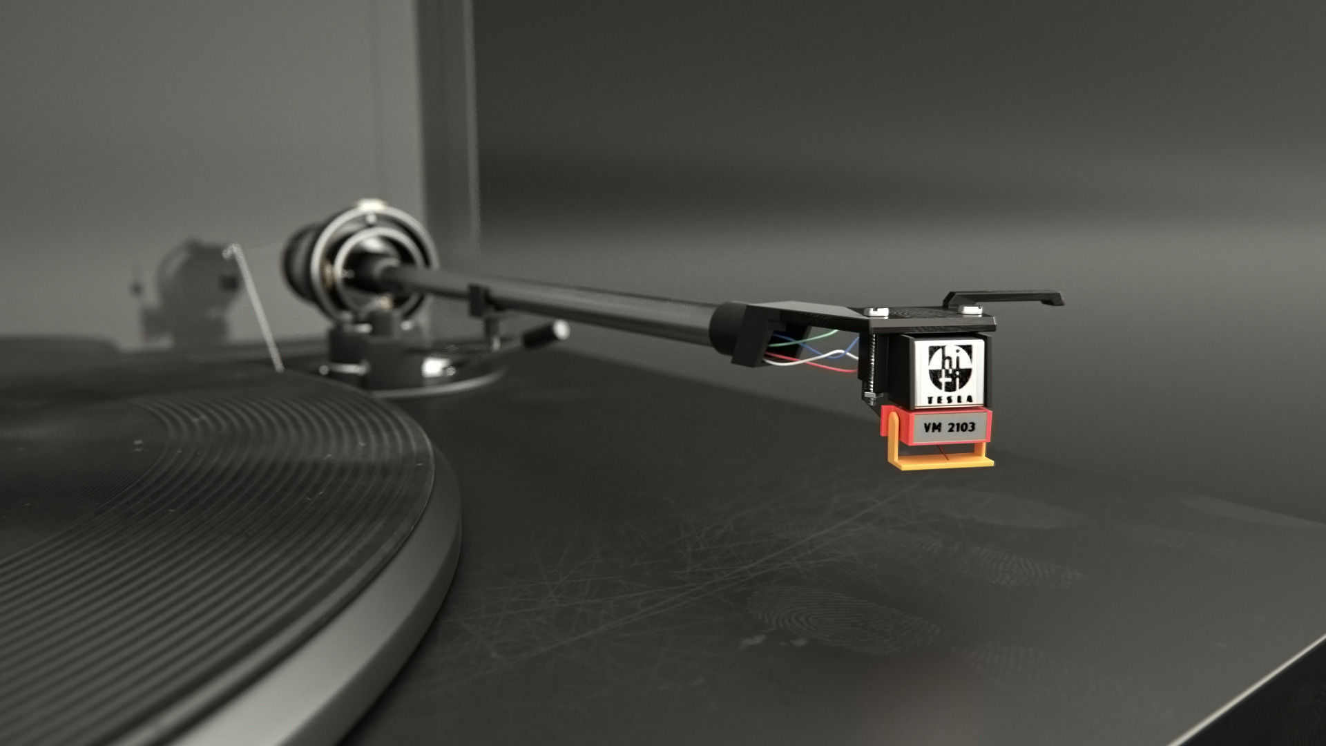 TESLA NC 500 Turntable 3D model_4