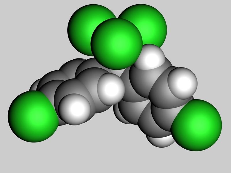 DDT molecule 3D model_9