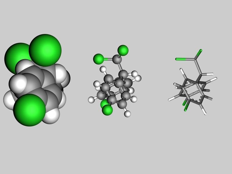 DDT molecule 3D model_3