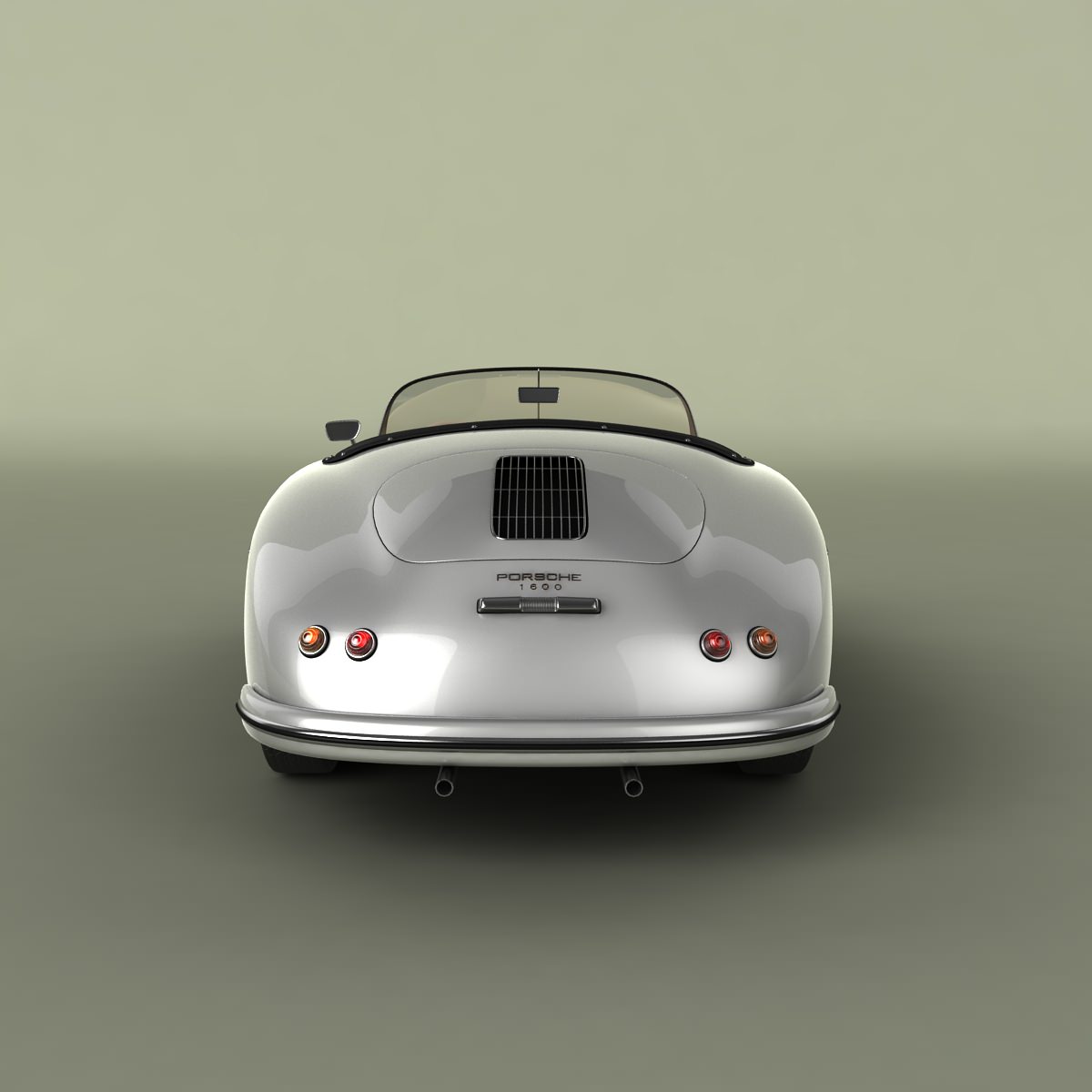 Porsche 356 A speedster 1957 3D model_7