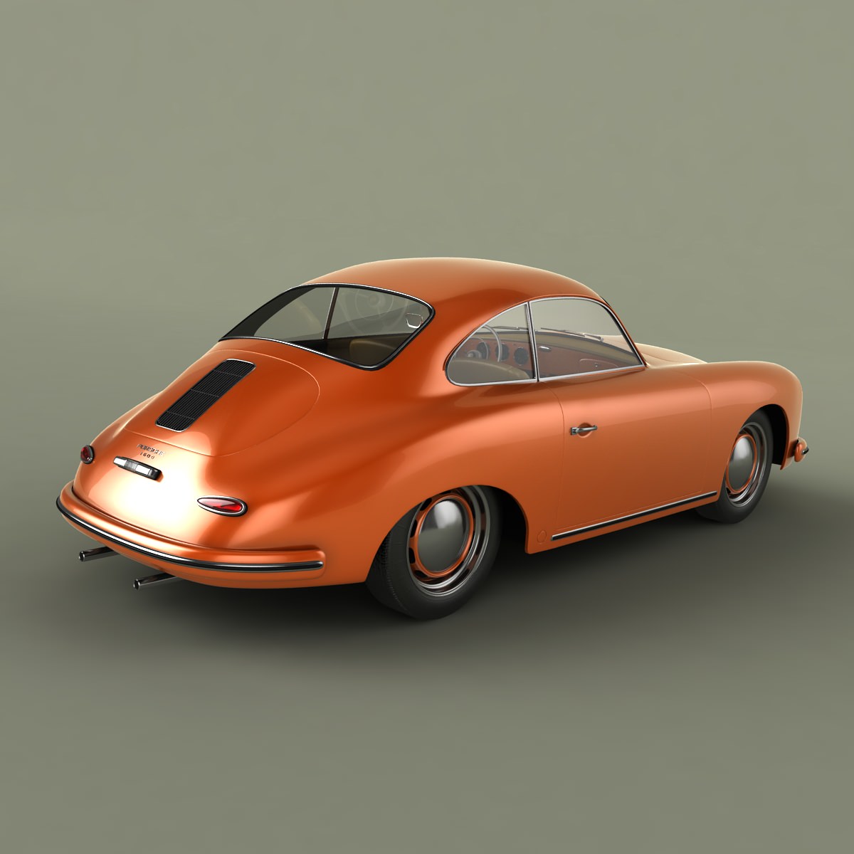Porsche 356 3D model_4