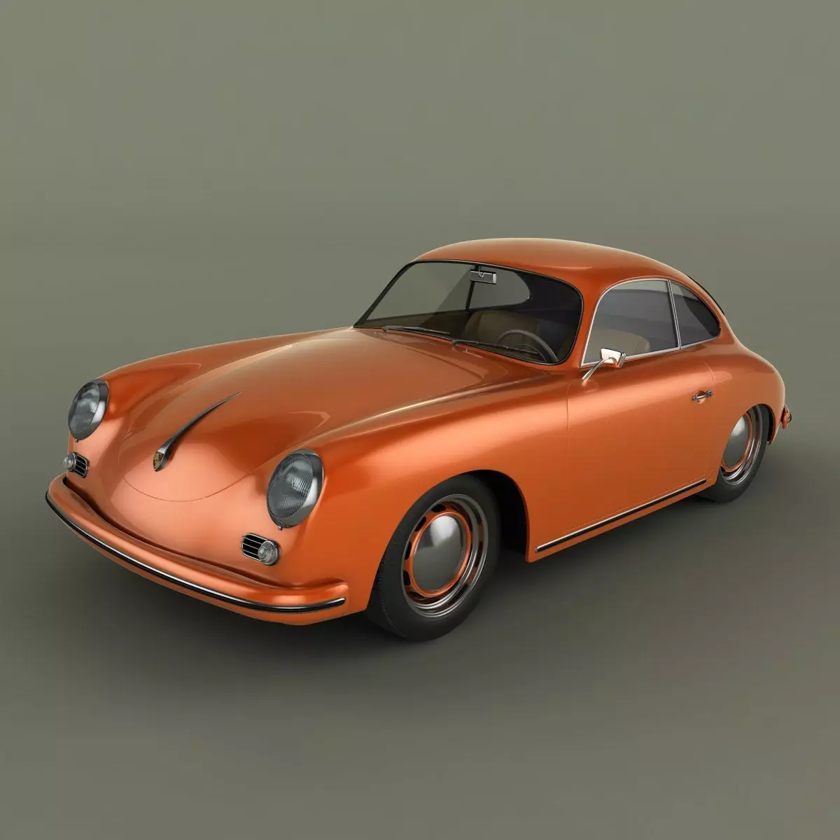 Porsche 356 3D model_0