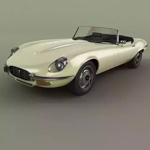 Jaguar E-Type Series 3 V12  Cabrio 3D model