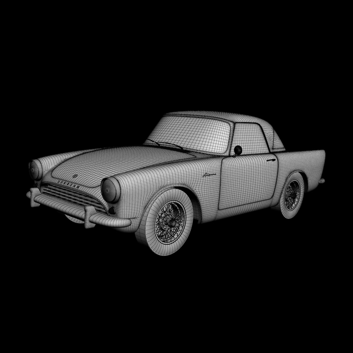 Sunbeam Alpine Series 1 3D model_12