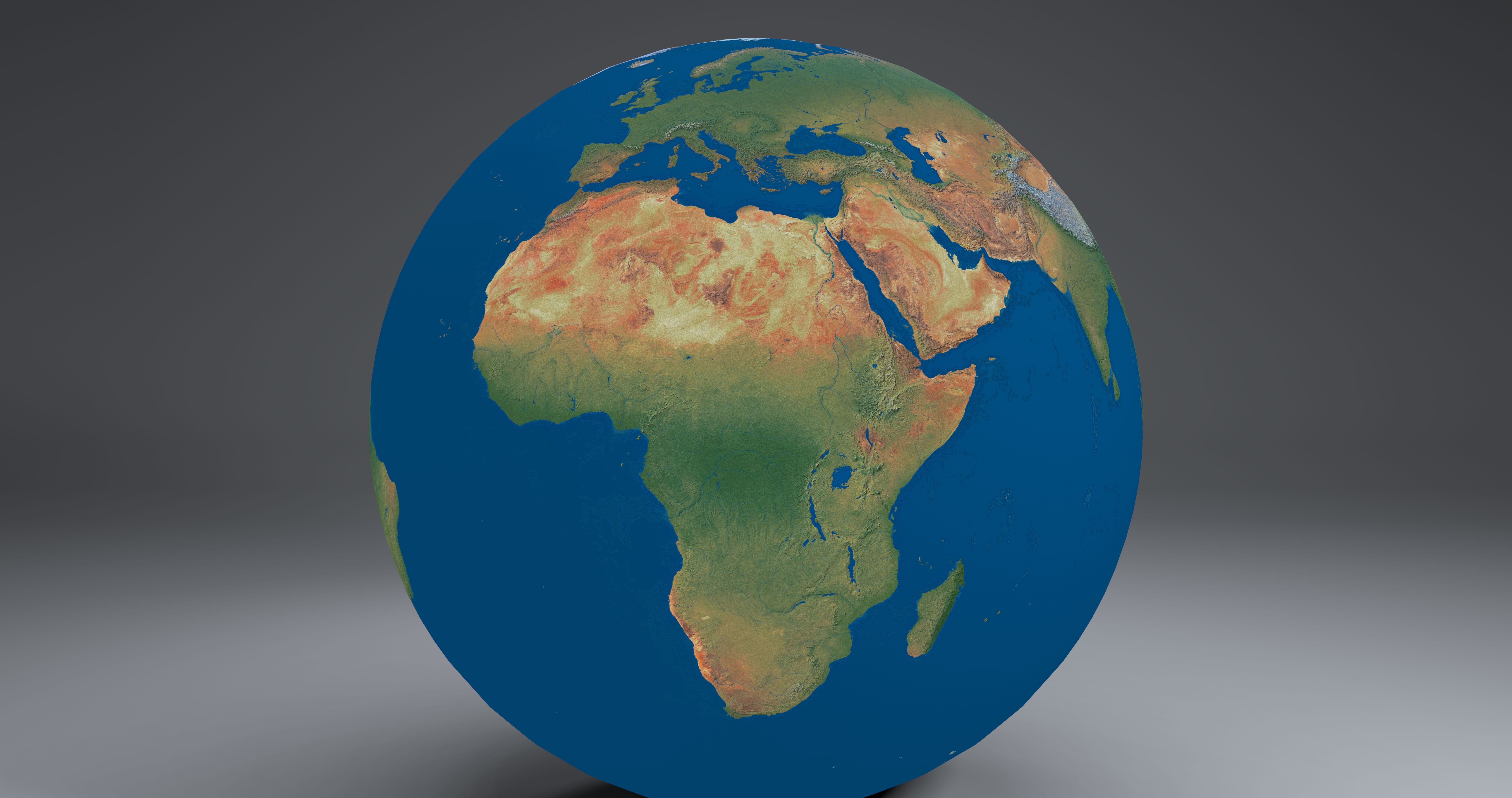 EarthGlobe16k earth 3D model_5