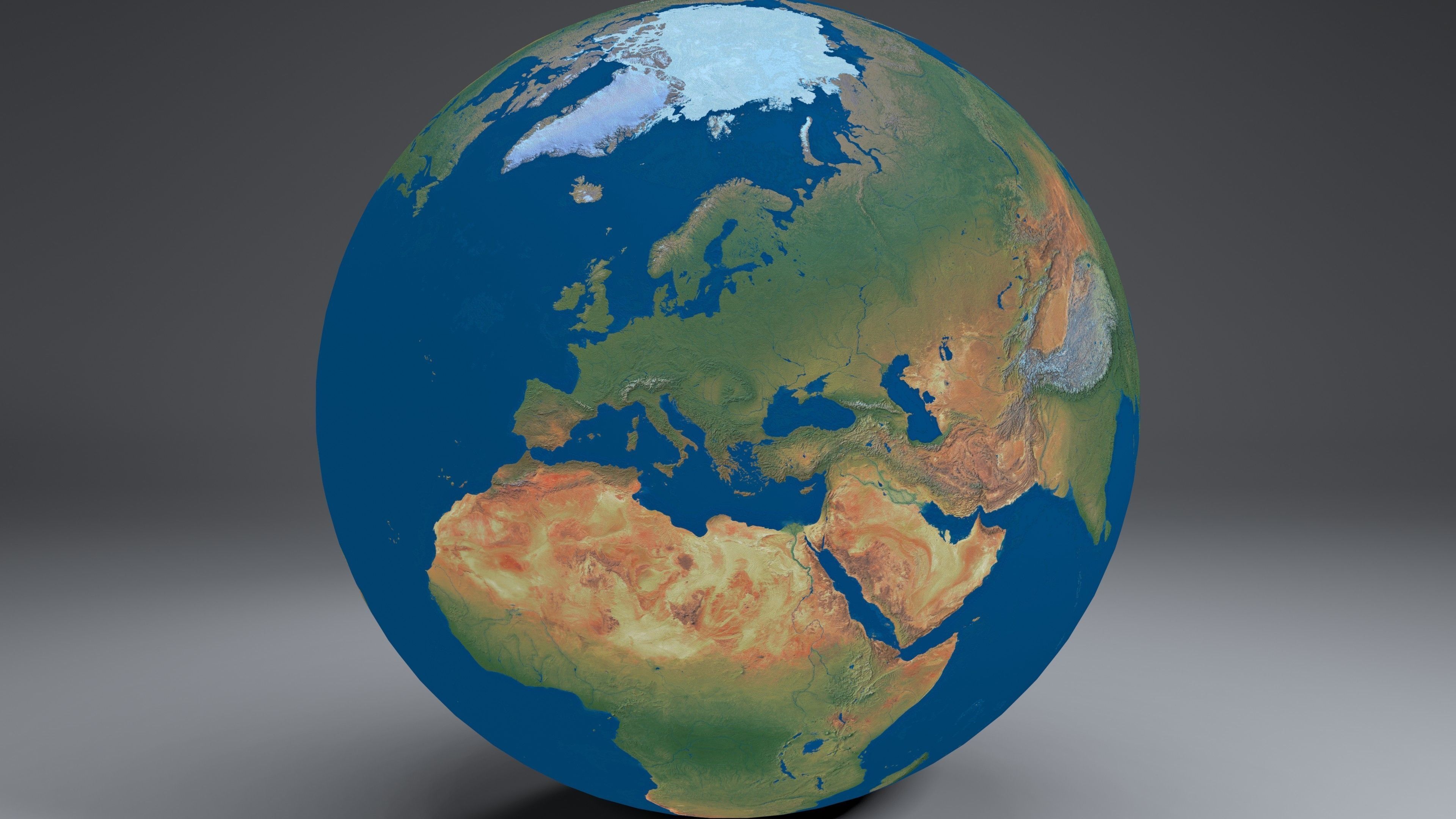 EarthGlobe16k earth 3D model_2
