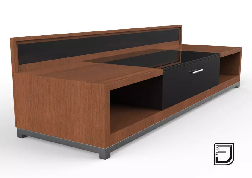 TV Stand 3D model_0