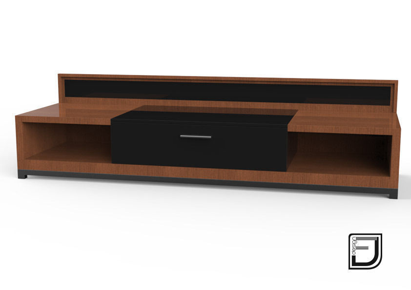 TV Stand 3D model_1