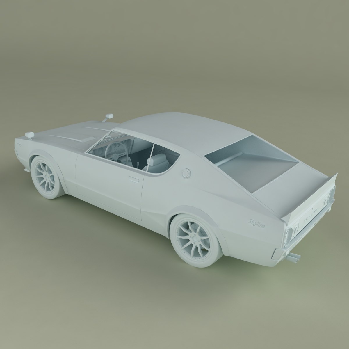 Nissan Skyline GT-R C110 3D model_11