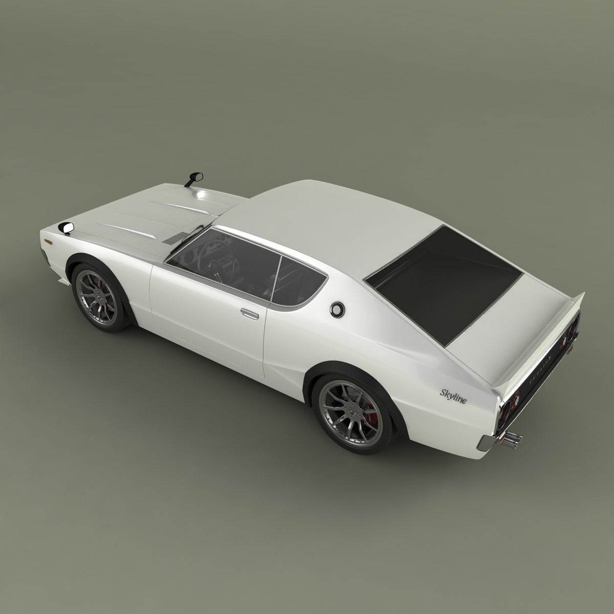 Nissan Skyline GT-R C110 3D model_6