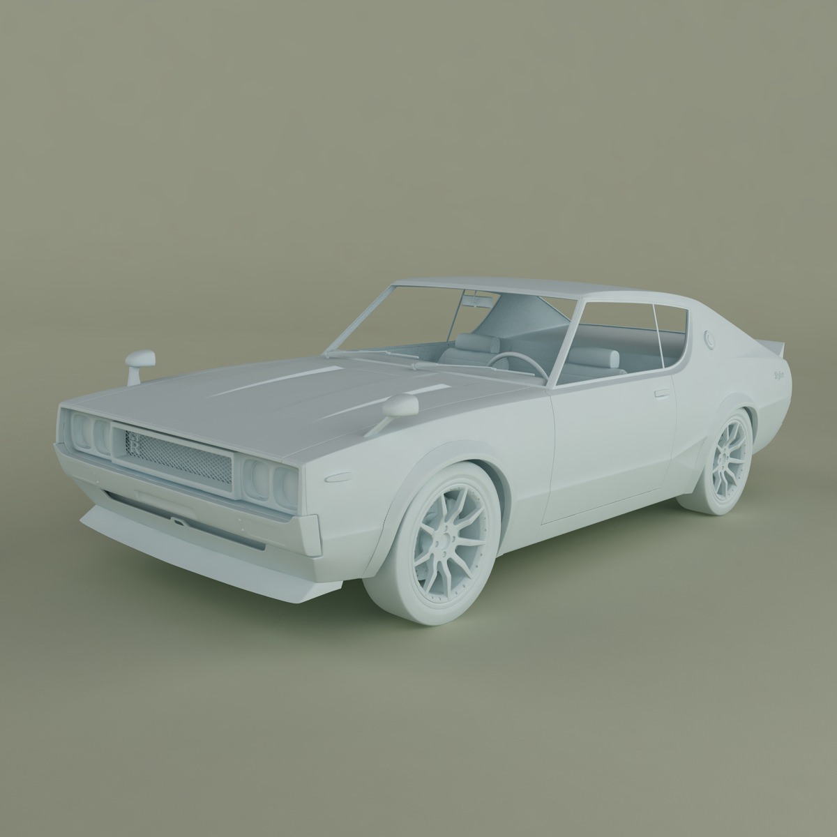 Nissan Skyline GT-R C110 3D model_9