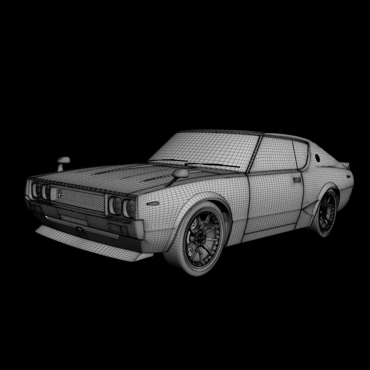 Nissan Skyline GT-R C110 3D model_13