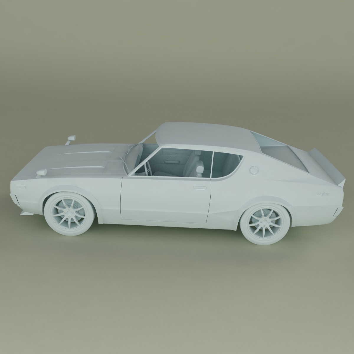 Nissan Skyline GT-R C110 3D model_10