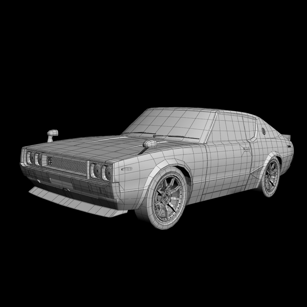 Nissan Skyline GT-R C110 3D model_14