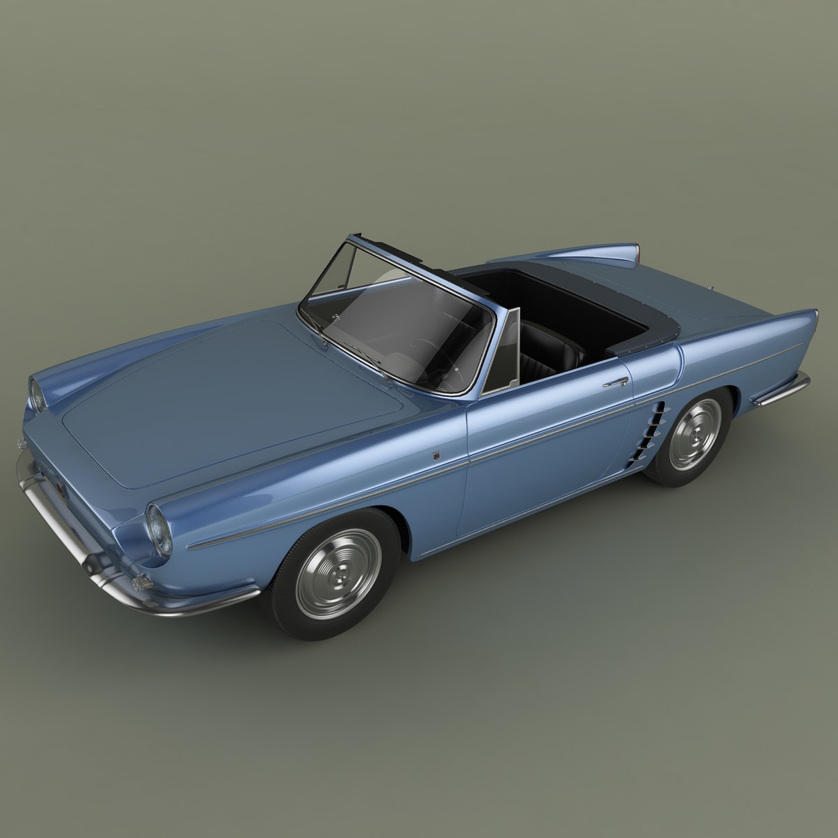 Renault Caravelle 1961 3D model_1