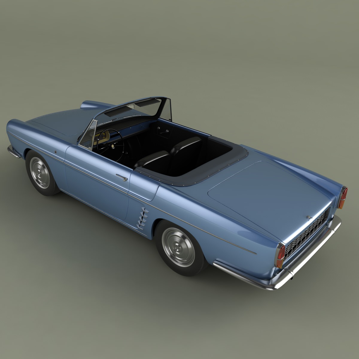 Renault Caravelle 1961 3D model_6
