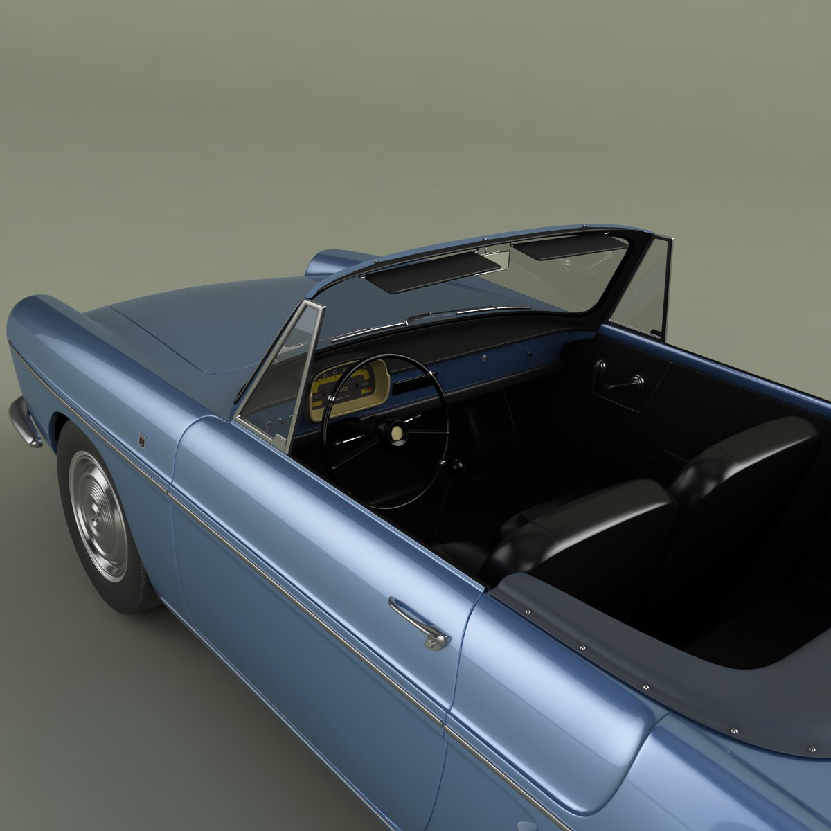 Renault Caravelle 1961 3D model_7