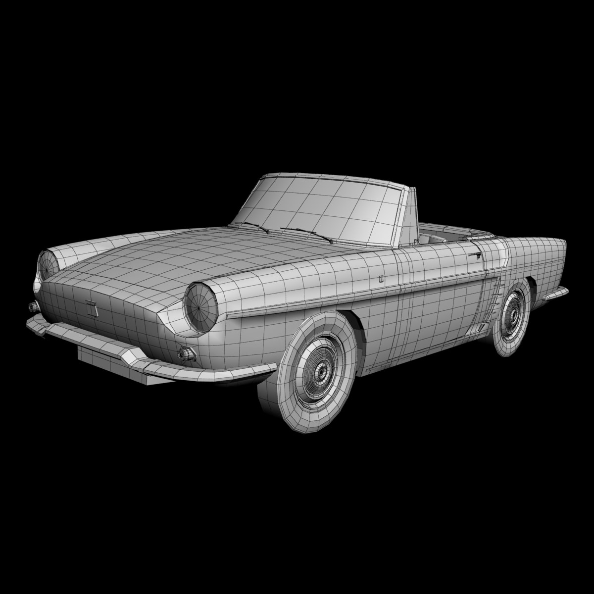Renault Caravelle 1961 3D model_13
