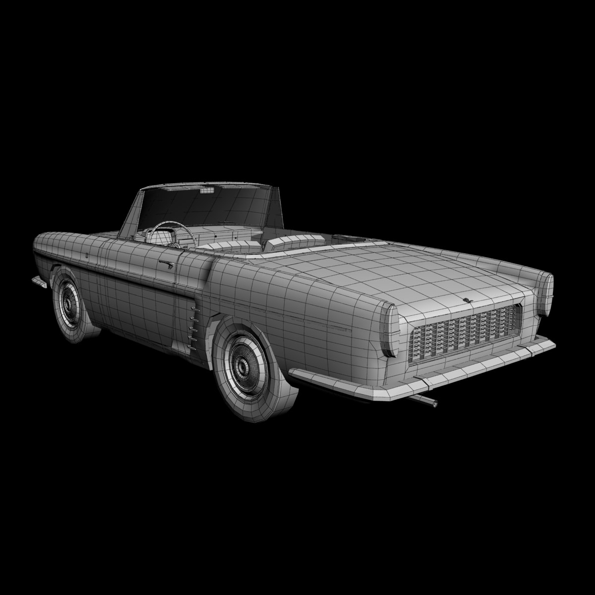 Renault Caravelle 1961 3D model_14