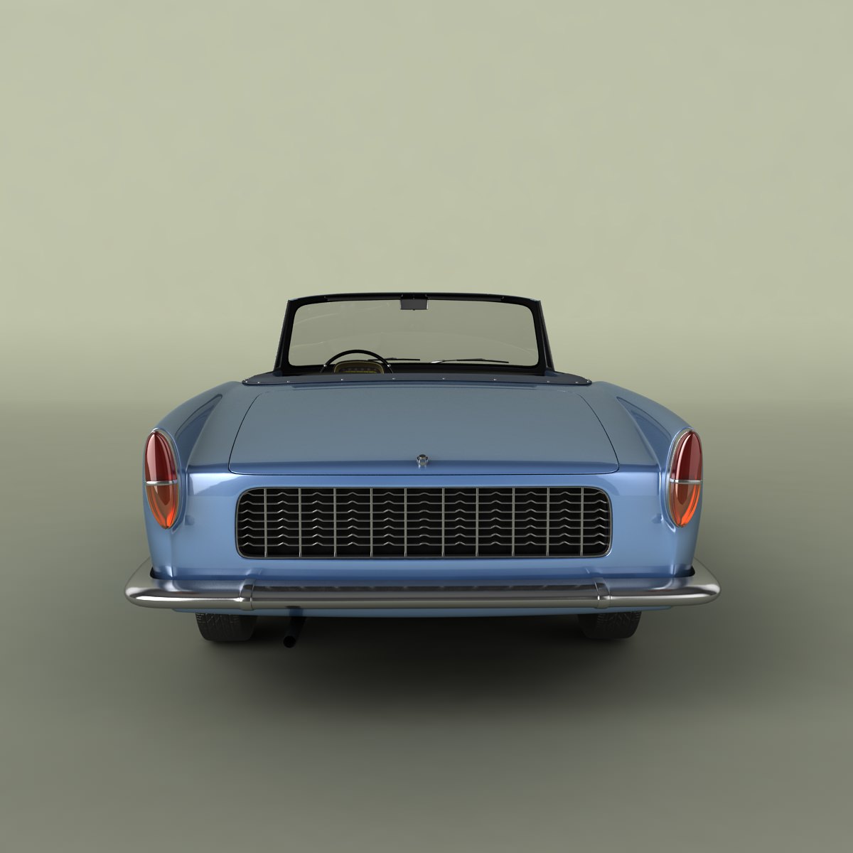 Renault Caravelle 1961 3D model_8