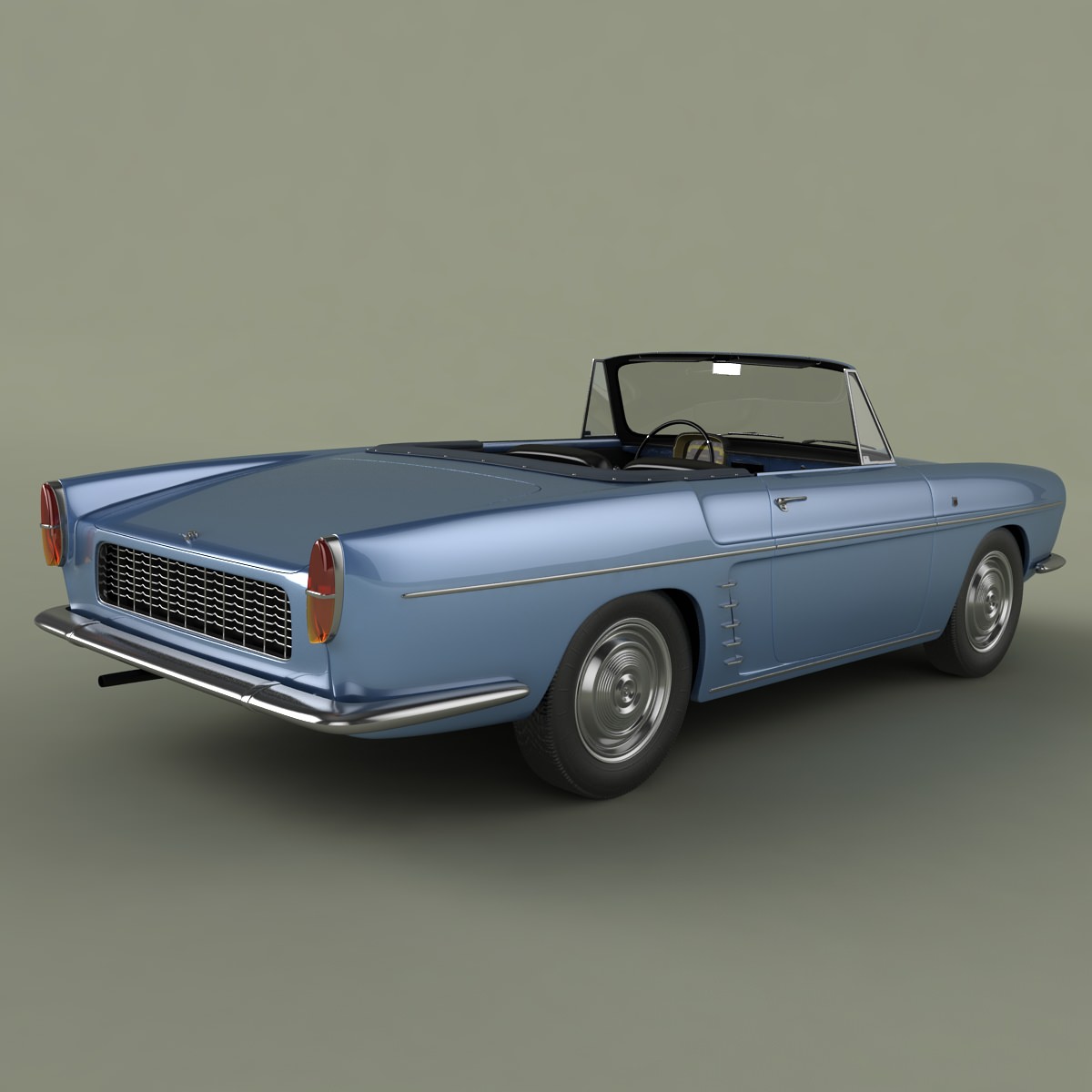 Renault Caravelle 1961 3D model_5