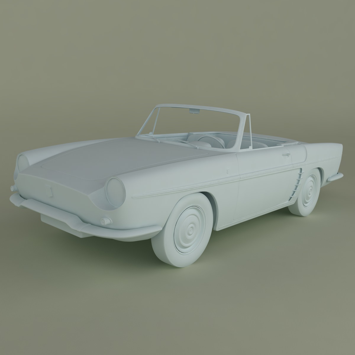 Renault Caravelle 1961 3D model_9