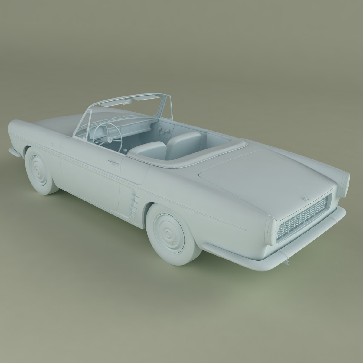 Renault Caravelle 1961 3D model_10