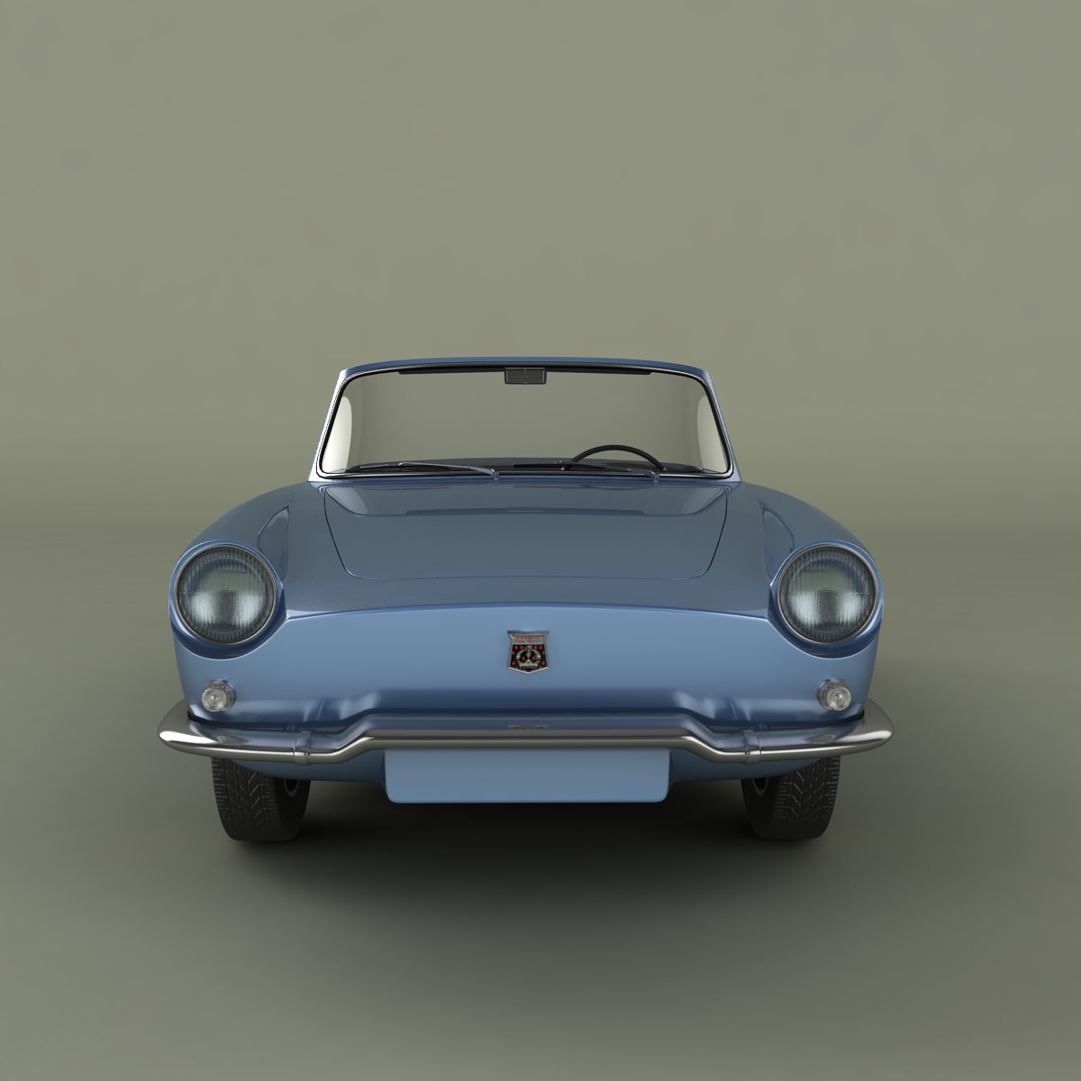 Renault Caravelle 1961 3D model_2