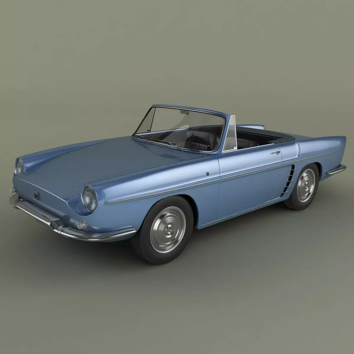 Renault Caravelle 1961 3D model_0