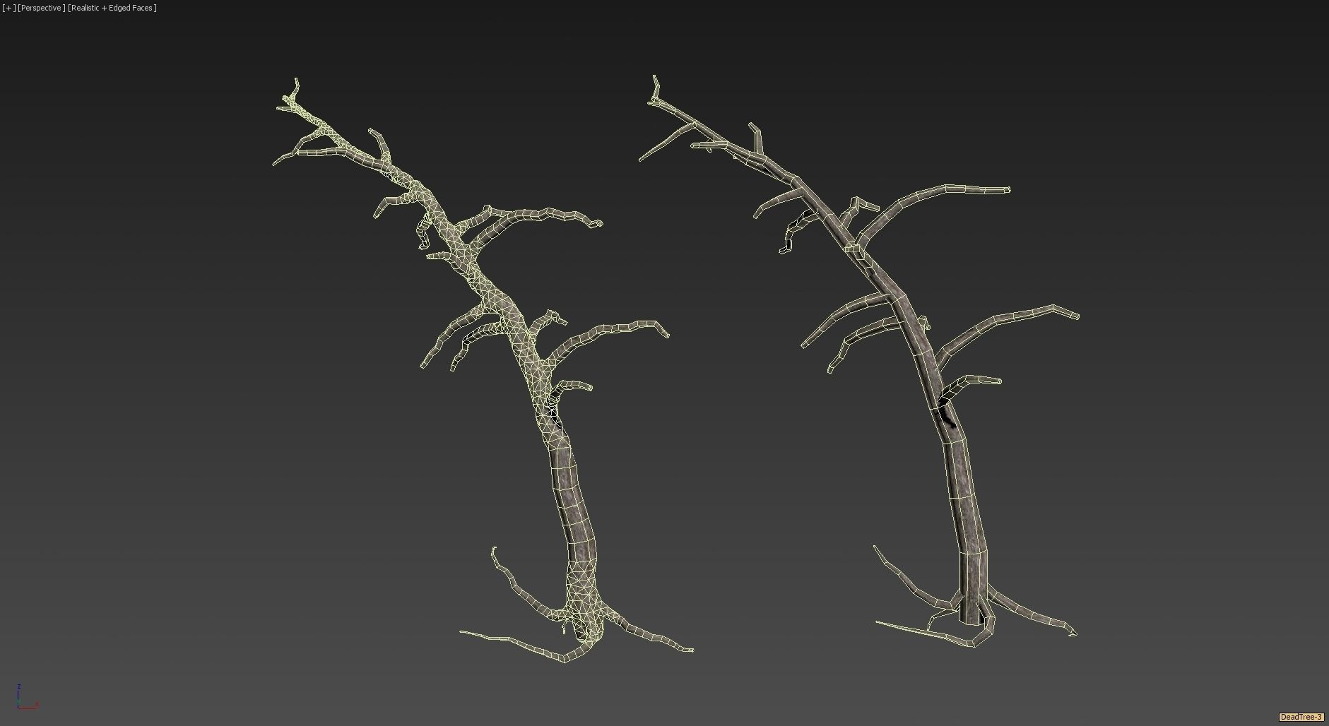 10 Old Tree Models For AAA And Mobile Games Low-poly 3D model_14