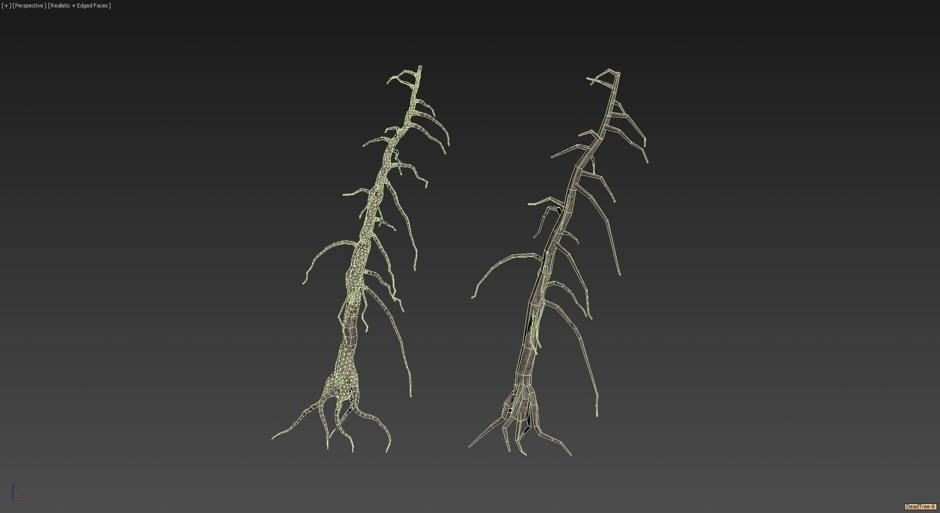 10 Old Tree Models For AAA And Mobile Games Low-poly 3D model_20