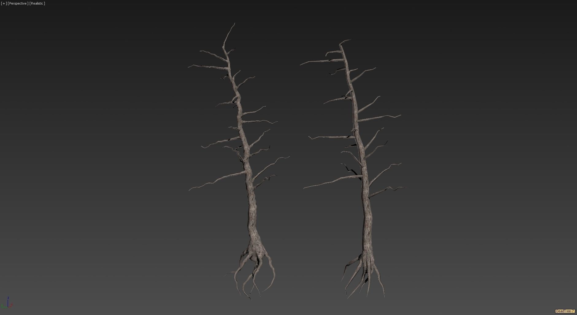 10 Old Tree Models For AAA And Mobile Games Low-poly 3D model_21