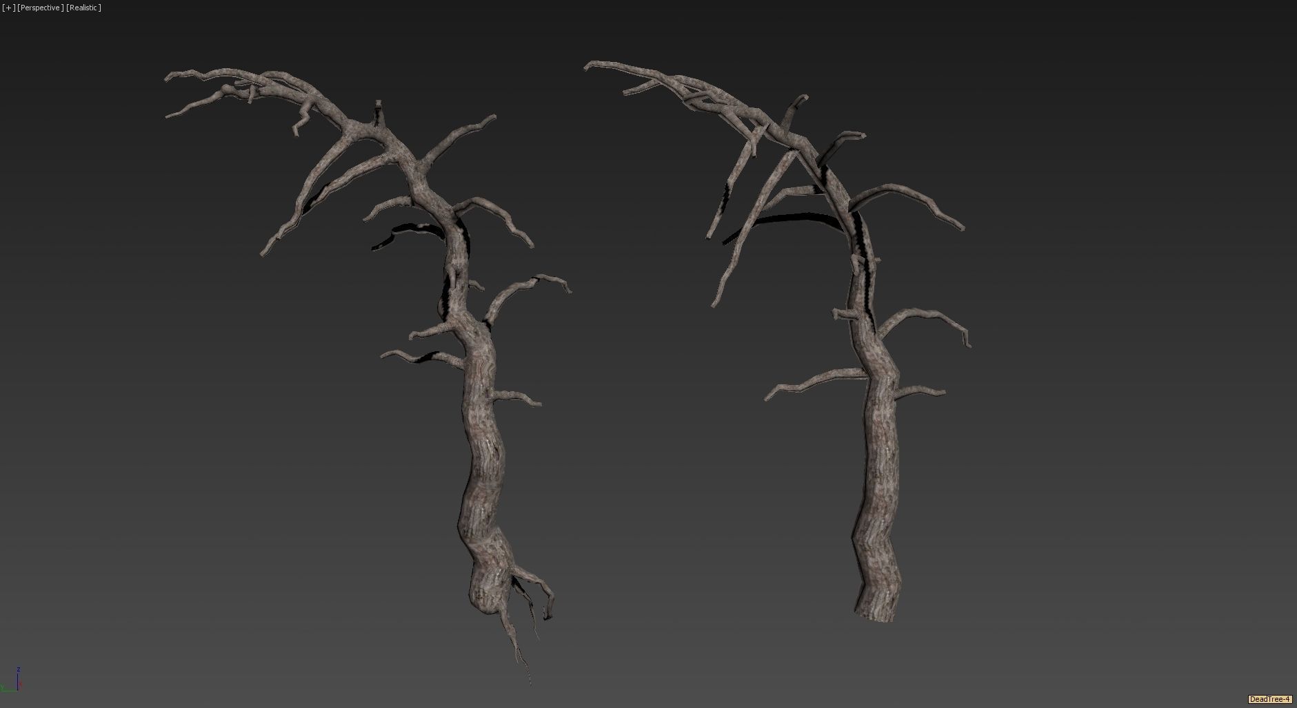 10 Old Tree Models For AAA And Mobile Games Low-poly 3D model_15