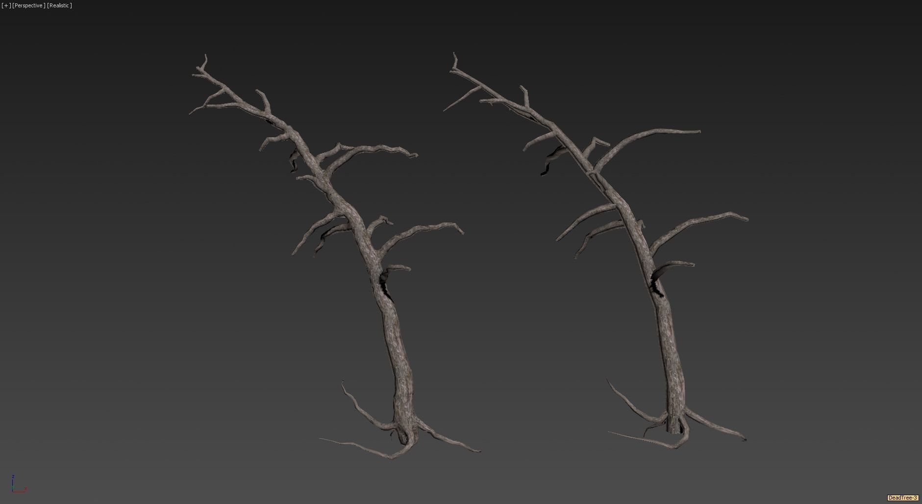 10 Old Tree Models For AAA And Mobile Games Low-poly 3D model_12