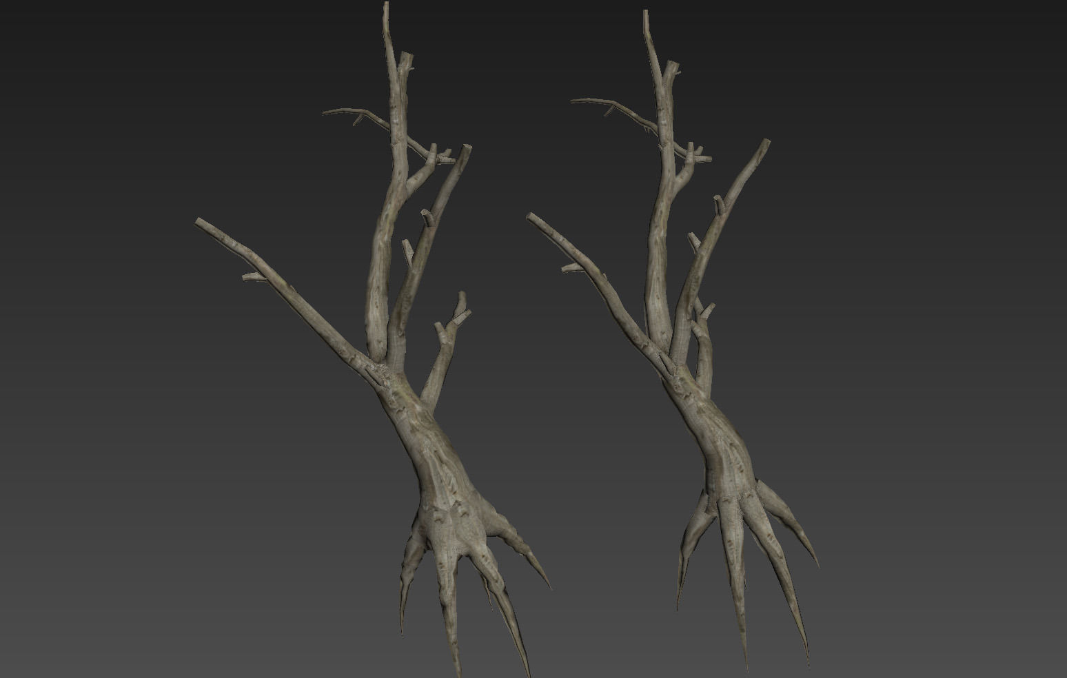 10 Old Spooky Tree Models For AAA And Mobile Games Low-poly 3D model_15