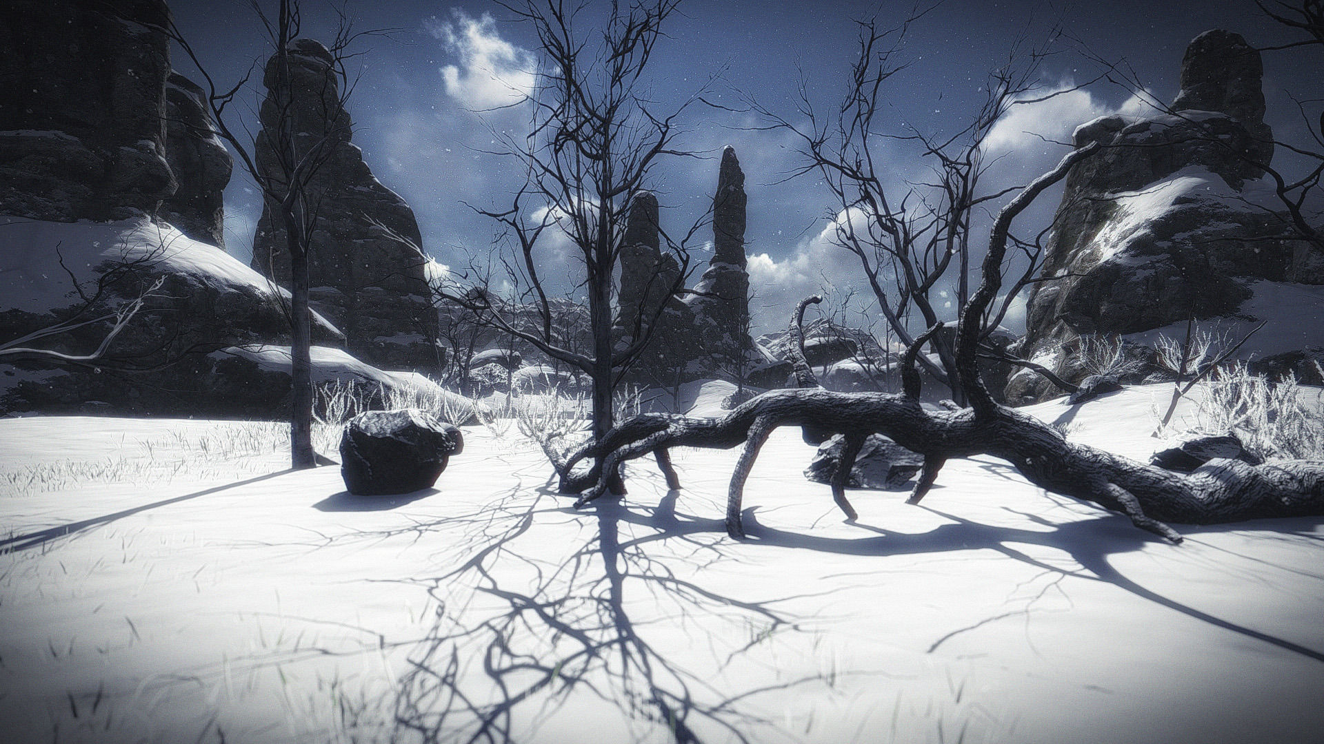 10 Old Spooky Tree Models For AAA And Mobile Games Low-poly 3D model_3