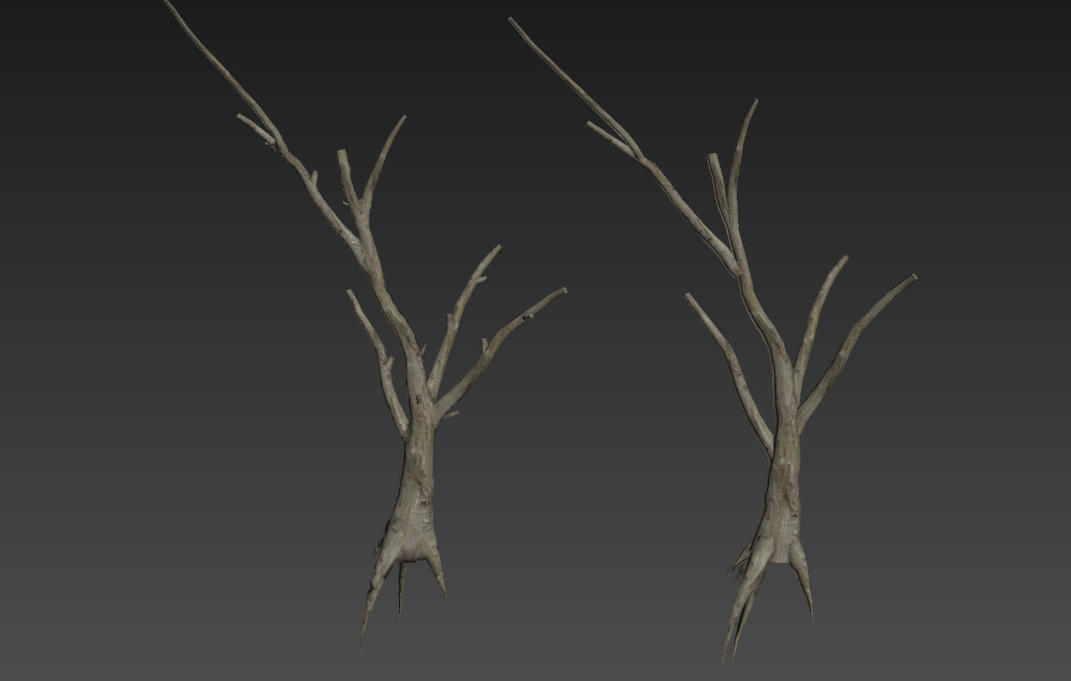 10 Old Spooky Tree Models For AAA And Mobile Games Low-poly 3D model_17