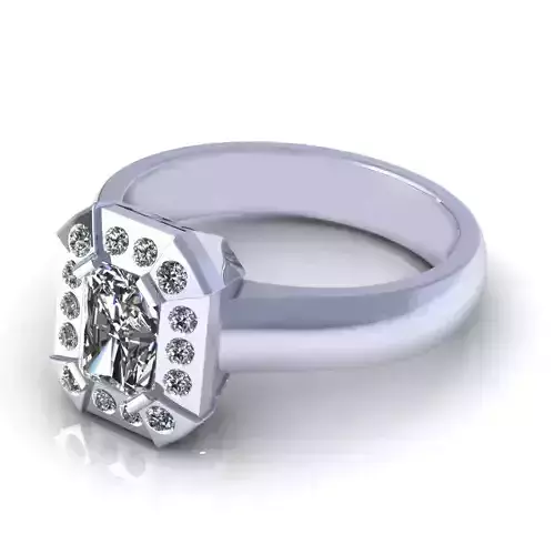 Love Emerald Enagement Ring