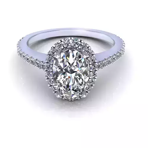 Cushion Halo Lovly Ring