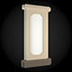 Wall light with rectangular frame 3D model_1