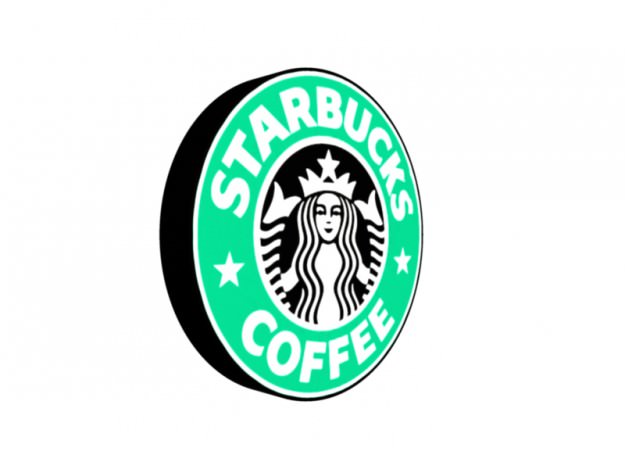 StarBucks 3d Logo 3D model_1